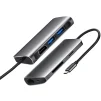 Сетевой адаптер USB-C ProLogix (PR-WUC-105B) 7 in 1 USB3.1 Type C to HDMI+2*USB3.0+PD+Lan+TF+SD - 2